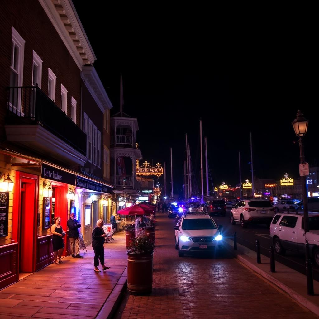 Thames Street Nightlife — Newport, RI